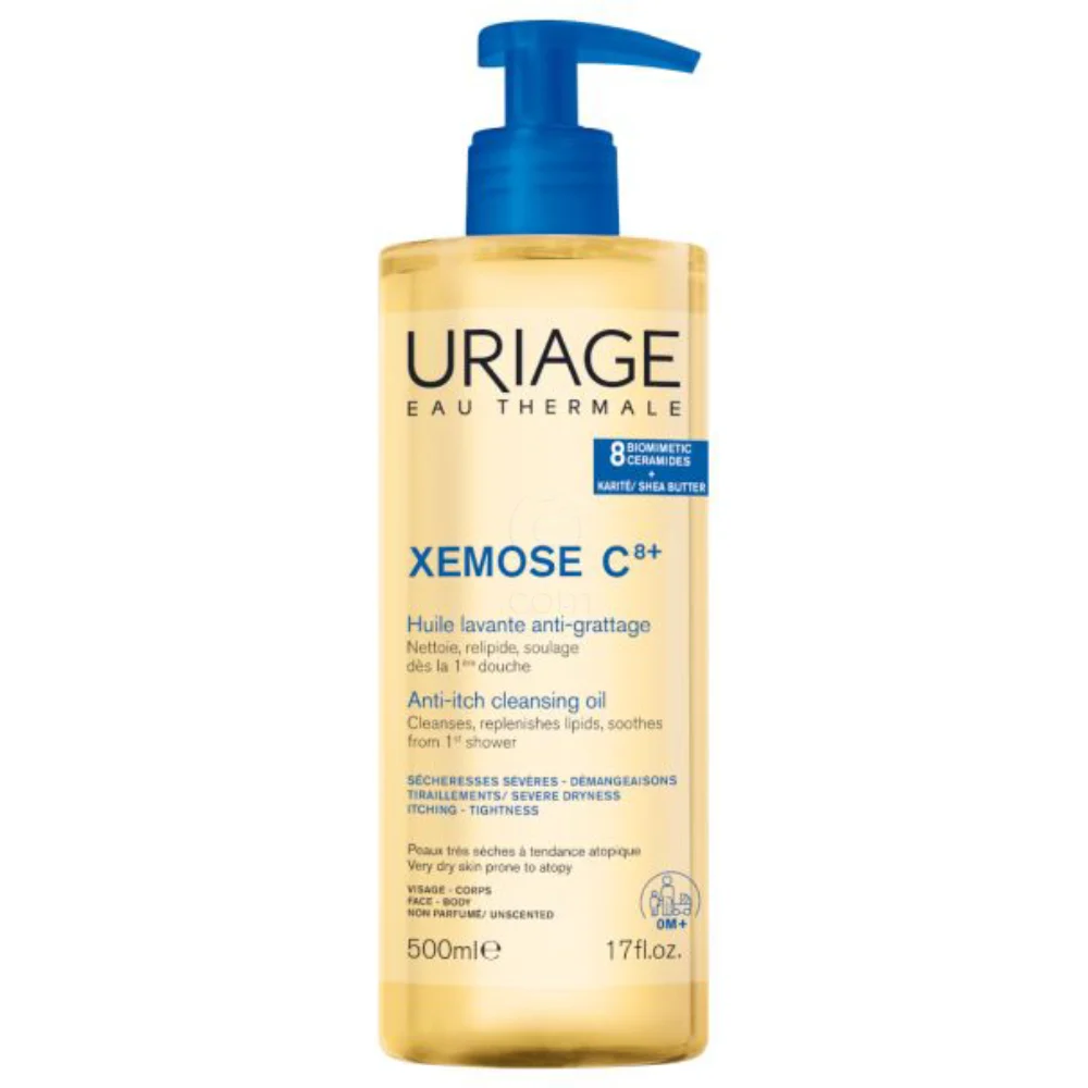 Uriage Xemose C8+, olje za prhanje (500 ml)